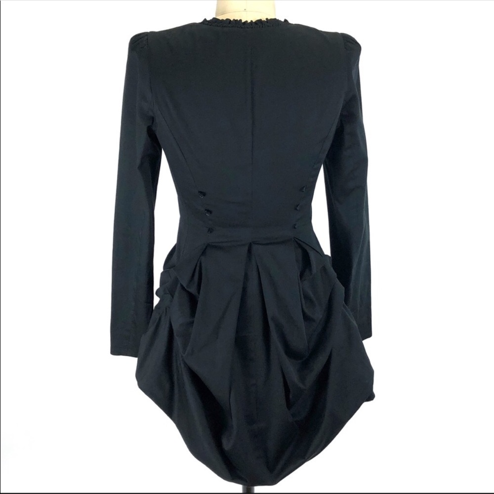 Betsy Johnson bustle black jacket size 8